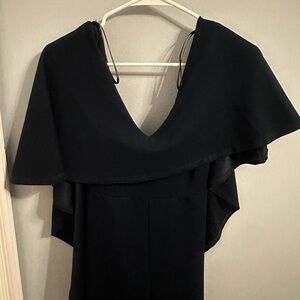 V Neck and Open Back Jumpsuit